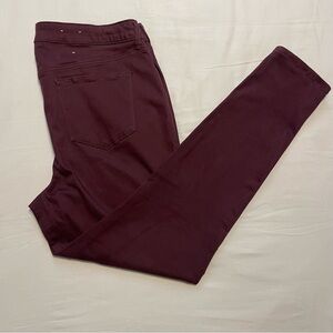Old Navy "Rockstar" Jeans Burgundy Women's 16